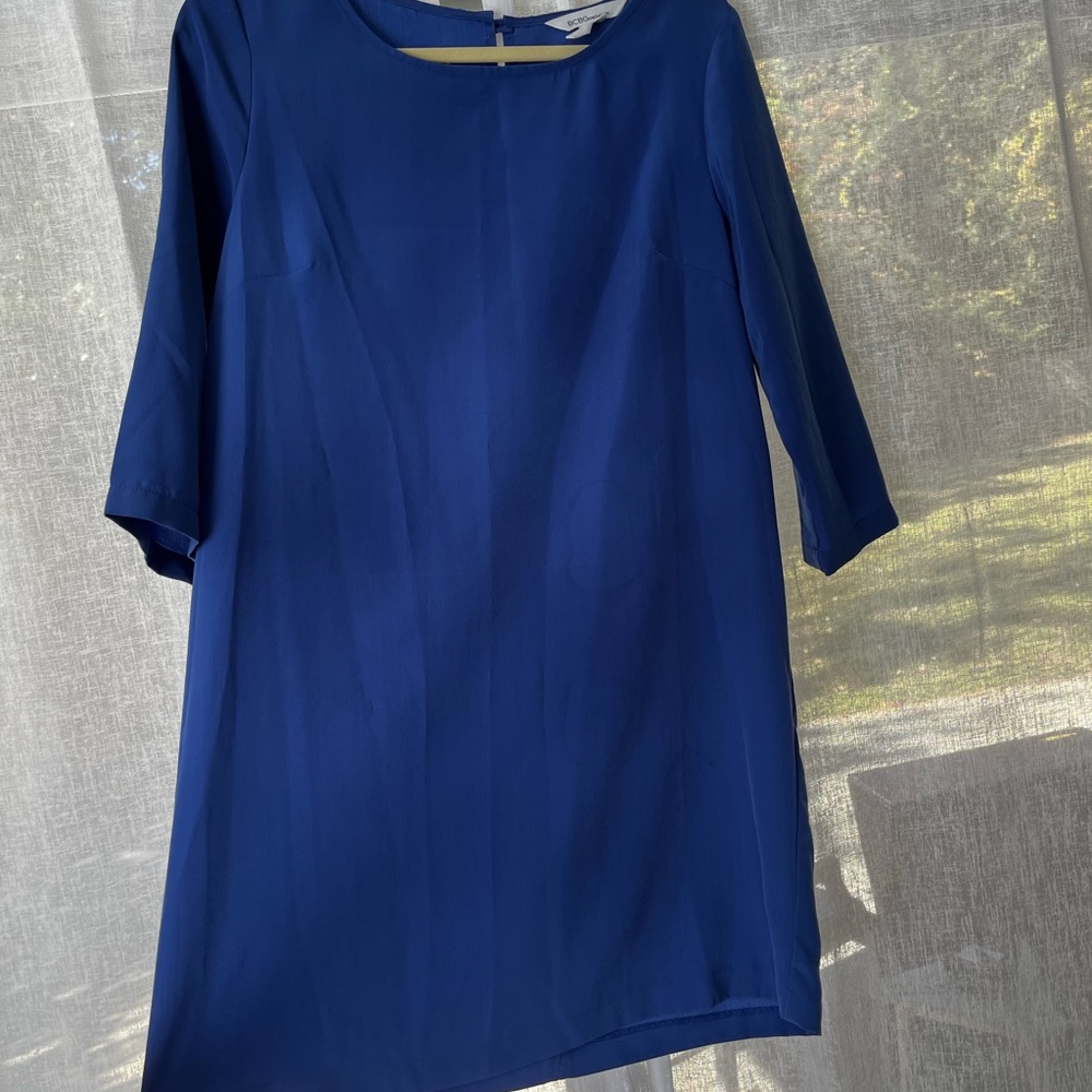 BCBG blue shift dress